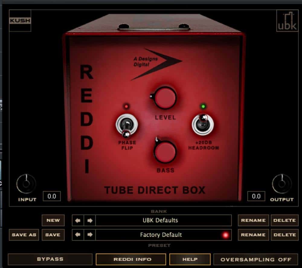 Review of the Kush REDDI DI Plugin