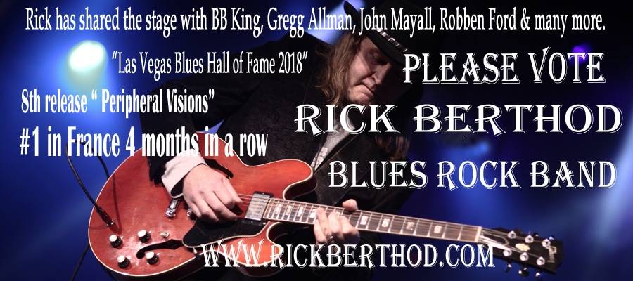 RICK BERTHOD Banner Blues Awards