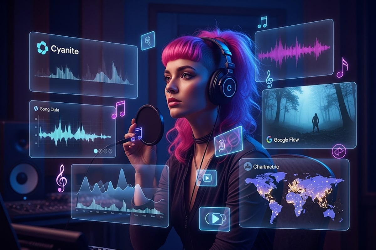 How to Make Music Videos and Marketing Clips Using Cyanite, Google Flow, and Chartmetric