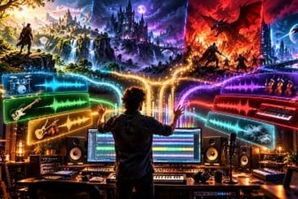 Composer of Holographic Worlds Banner